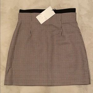 NWT Zara Plaid Mini Skirt